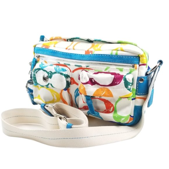 Coach Handbags - Coach NWOT Scribble Graffiti Print Hobo Handbag